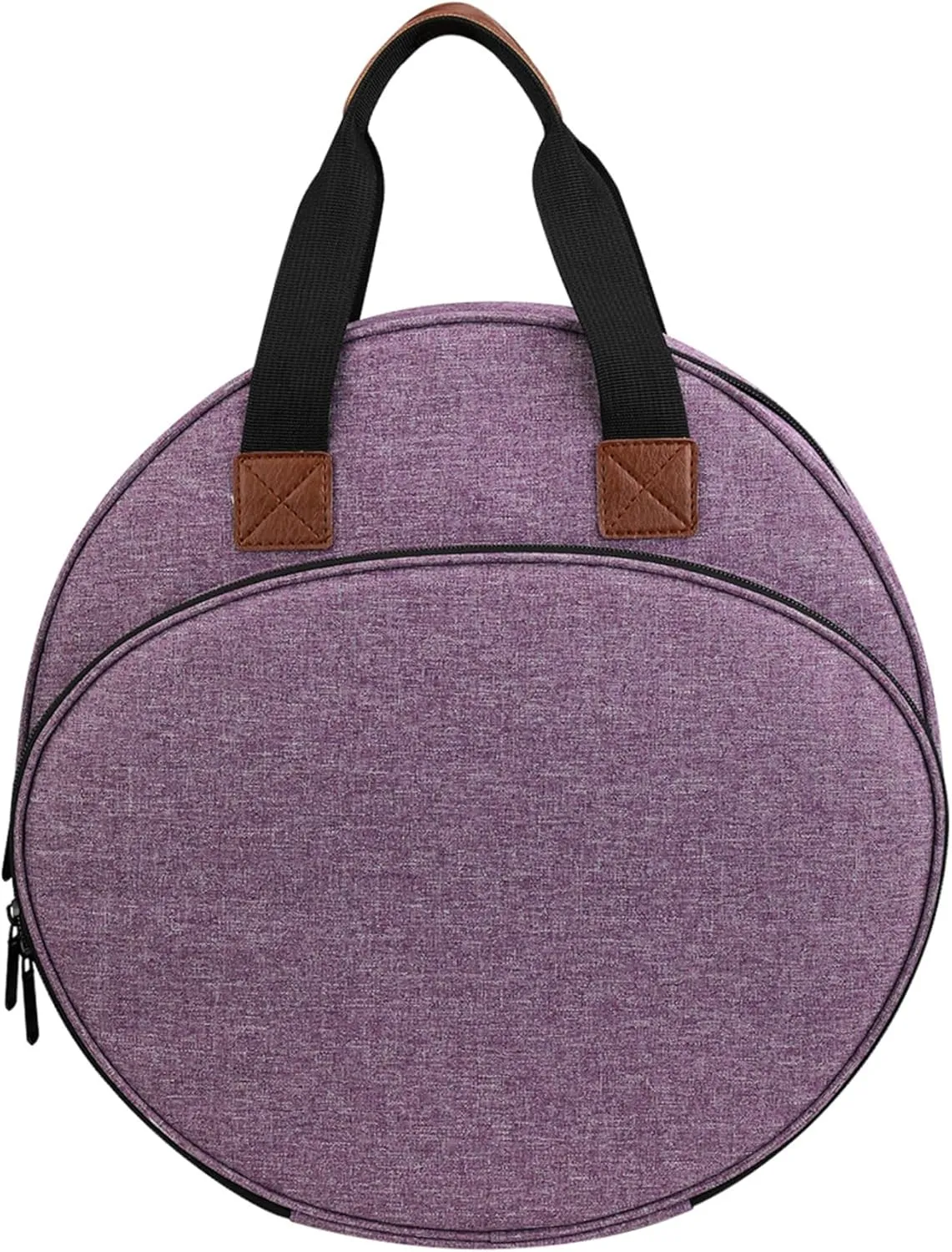 Embroidery Projects Bag|Cross Stitch Storage Large Capacity Purple Sewing Embroidery Bag with Zipper & Handle Embroidery Storage Bag for Embroidery Hoops,Charts and Threads