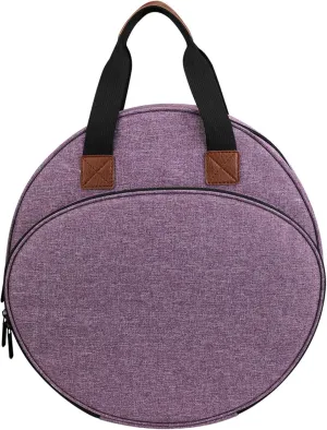 Embroidery Projects Bag|Cross Stitch Storage Large Capacity Purple Sewing Embroidery Bag with Zipper & Handle Embroidery Storage Bag for Embroidery Hoops,Charts and Threads