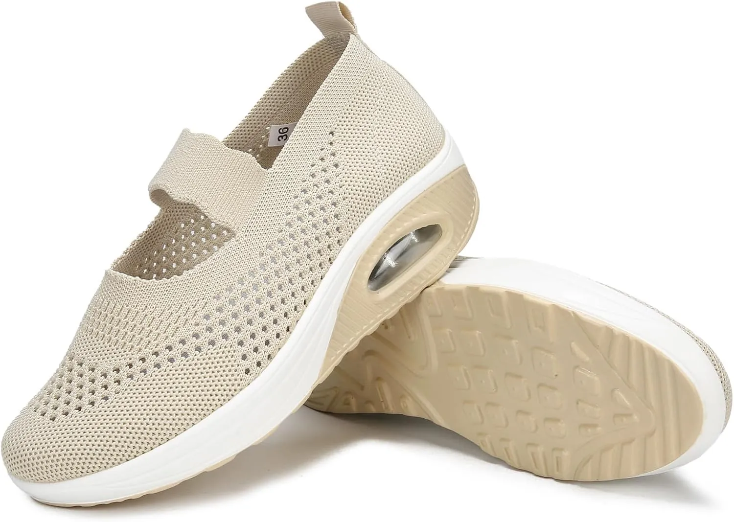 EnllerviiD Women Nurse Sneakers Platform Sneakers Air Cushion Walking Wedge Sneaker Food Service Shoes Ladies Toning Rocker Shoes