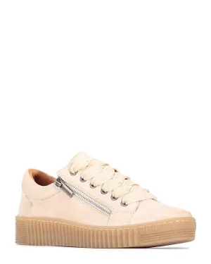 EOS Joyce Meringue Leather Casual Sneaker