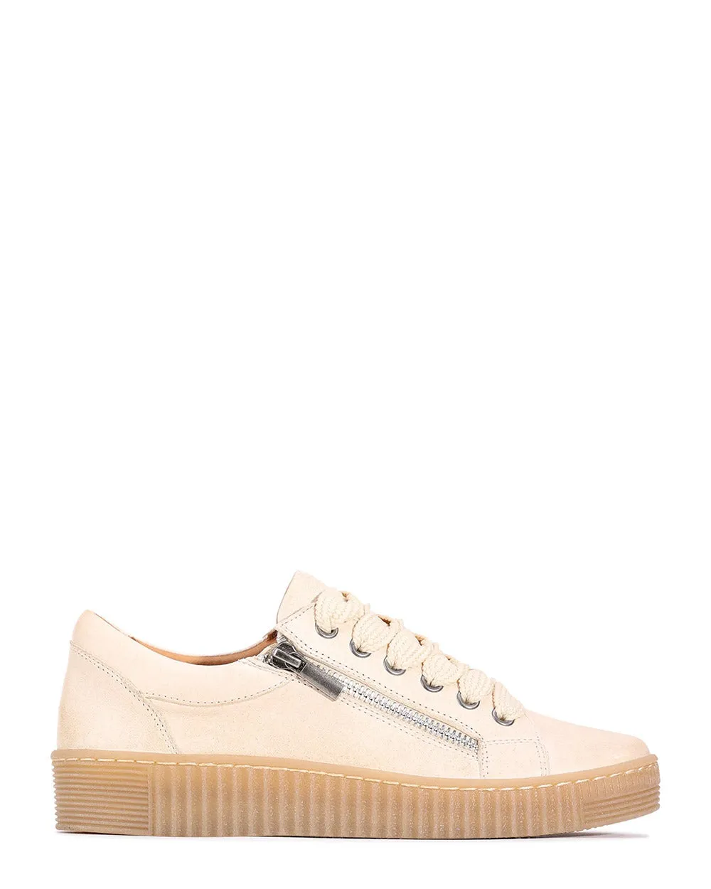 EOS Joyce Meringue Leather Casual Sneaker