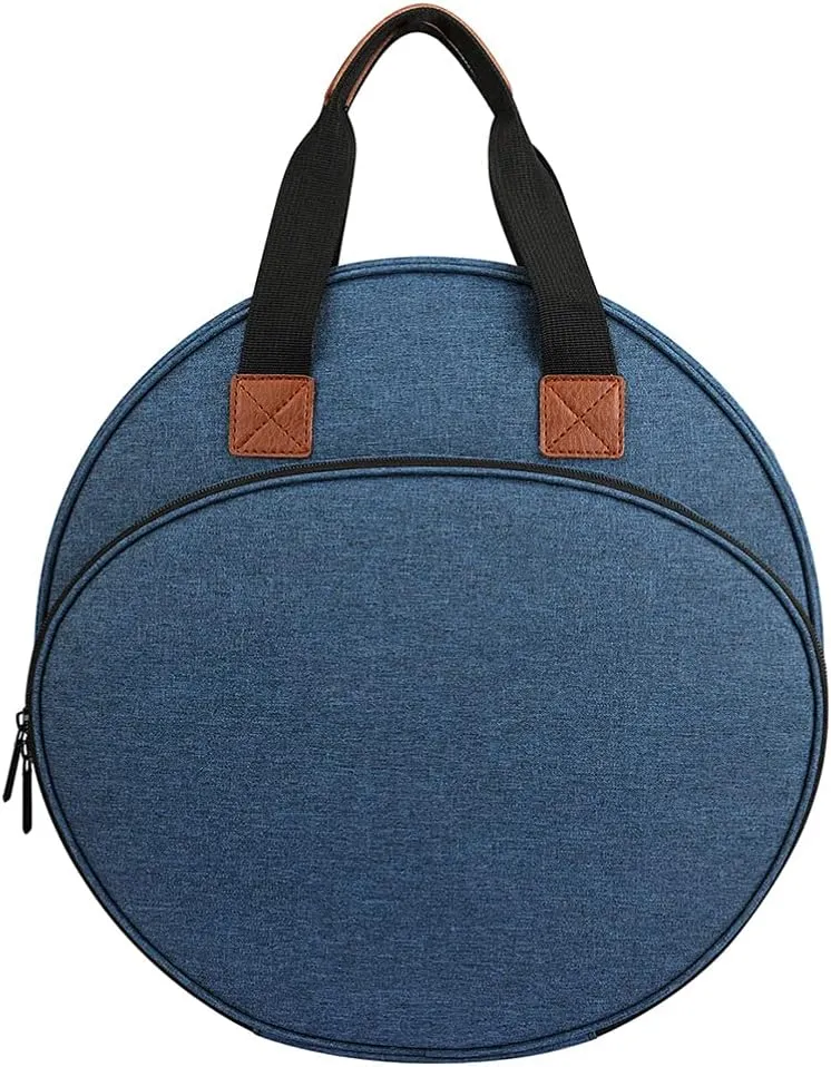 EXCEART Embroidery Kits Woven Handbag Portable Carrying Tote for Embroidery Project and Cross Tools Supplies for Crafters and Lovers Blue