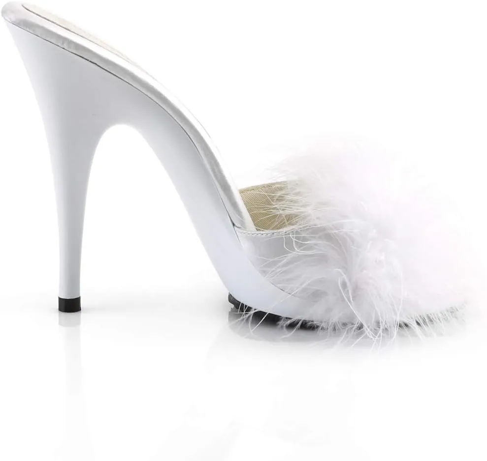 Fabulicious Women's Poise-501F Marabou Slipper