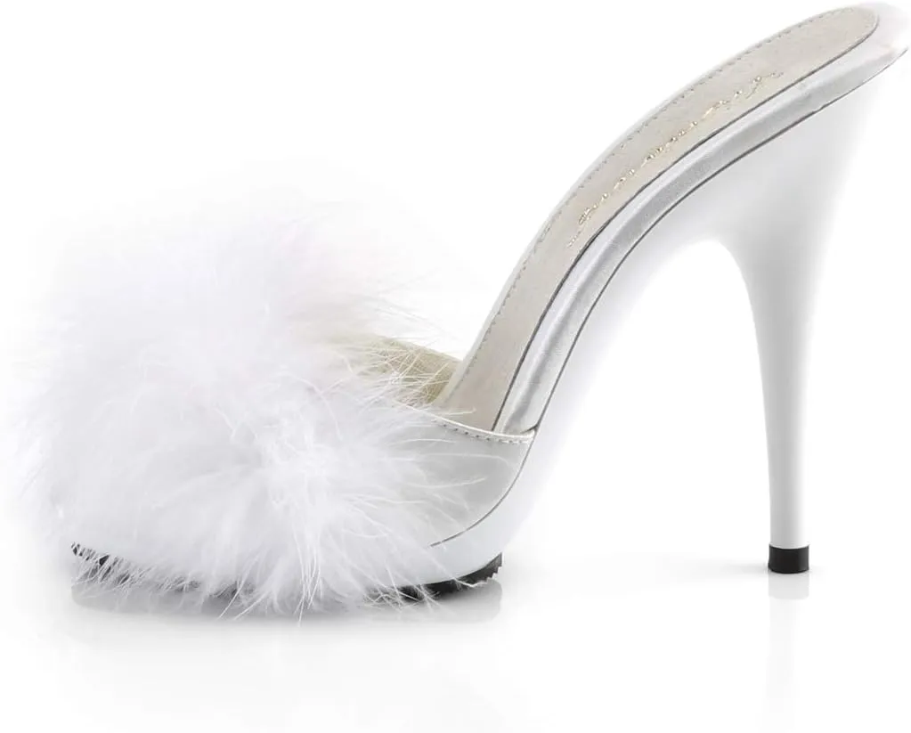 Fabulicious Women's Poise-501F Marabou Slipper