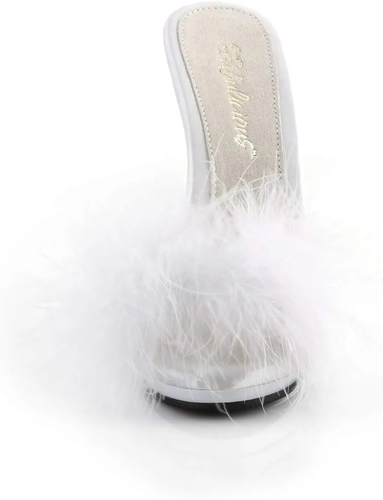 Fabulicious Women's Poise-501F Marabou Slipper