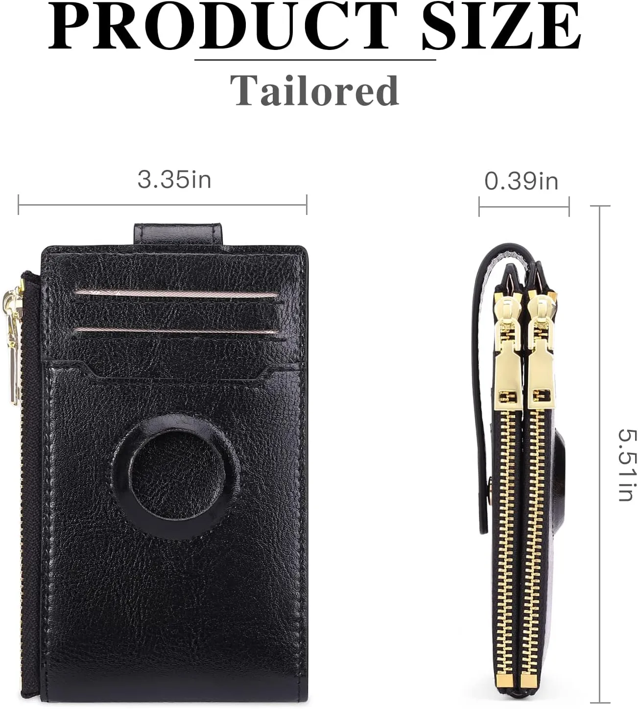 FALAN MULE Womens Wallet Genuine Leahter Bifold Credit Card Holder with Built-in Integrated Case