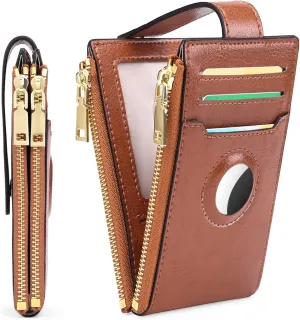 FALAN MULE Womens Wallet Genuine Leahter Bifold Credit Card Holder with Built-in Integrated Case