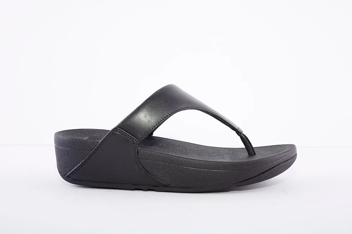 FITFLOP - LULU Leather Toe-Post Sandals Black