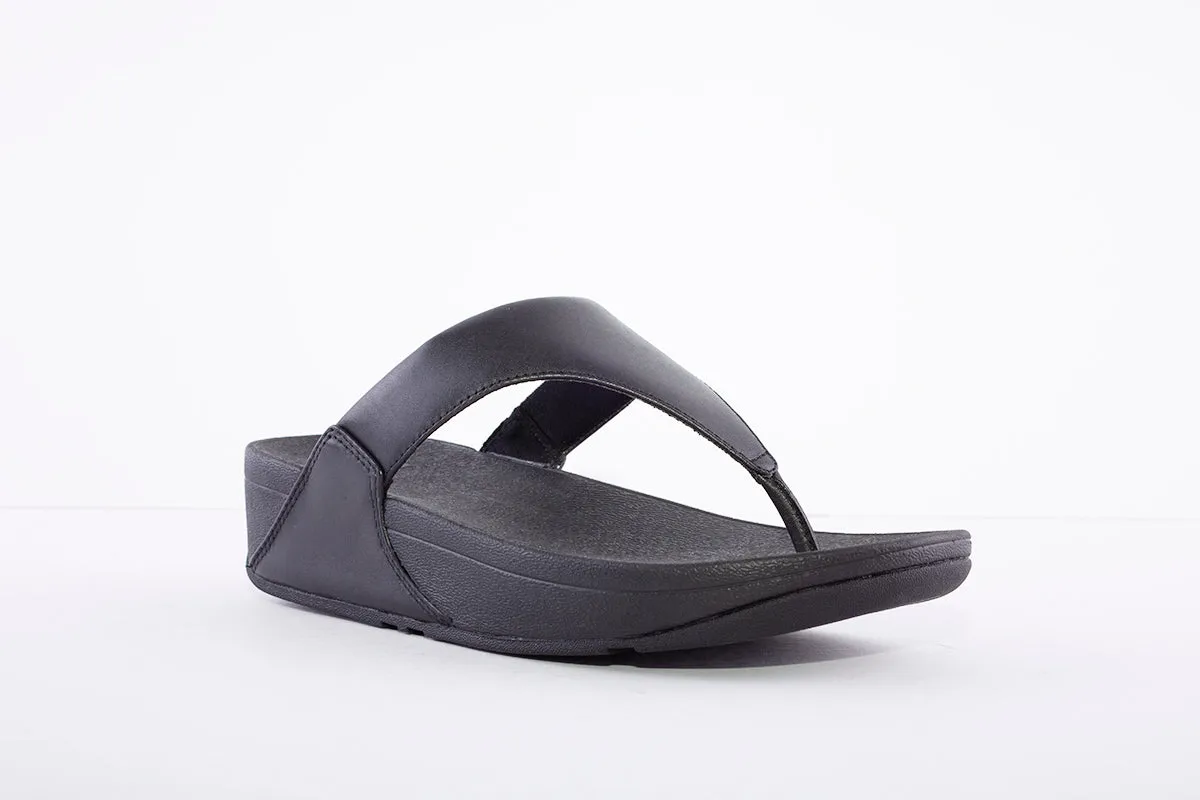FITFLOP - LULU Leather Toe-Post Sandals Black