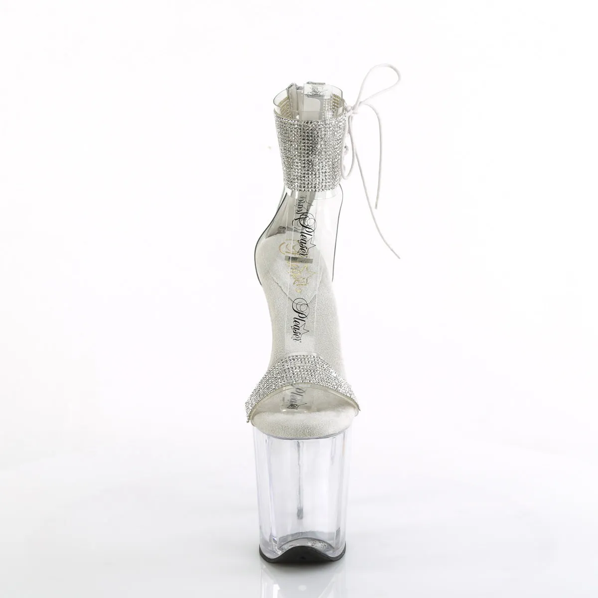 FLAMINGO-827RS - Clear-Silver/Clear Heels