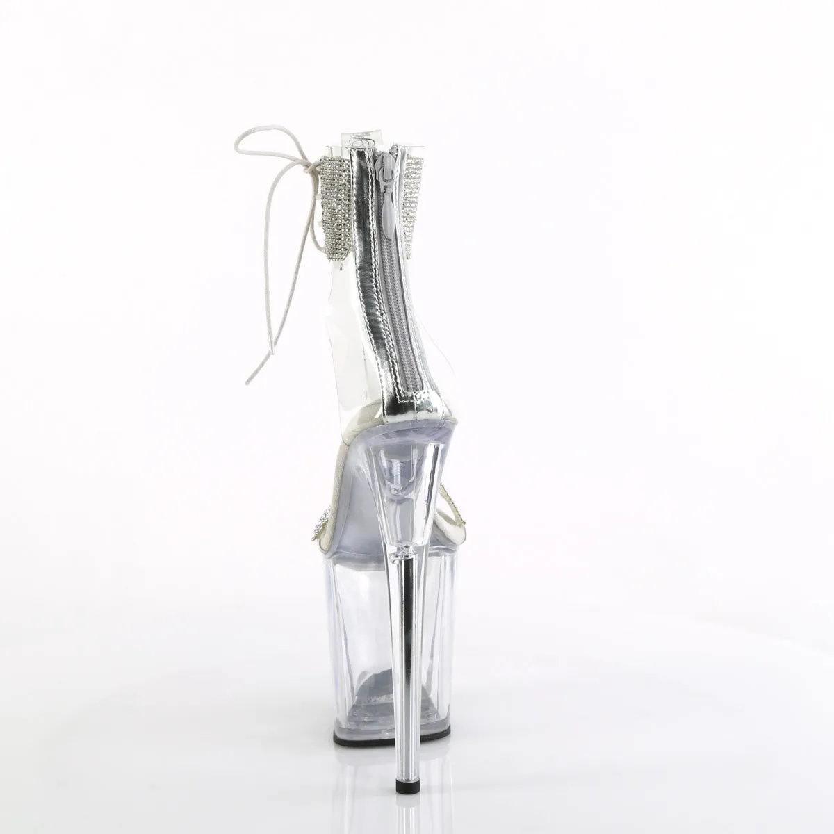 FLAMINGO-827RS - Clear-Silver/Clear Heels