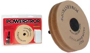 Flexcut PWS10 Standard Power Strop, with Flat Round Wheel and Buffing Compund, Rated for 600-800 RPM