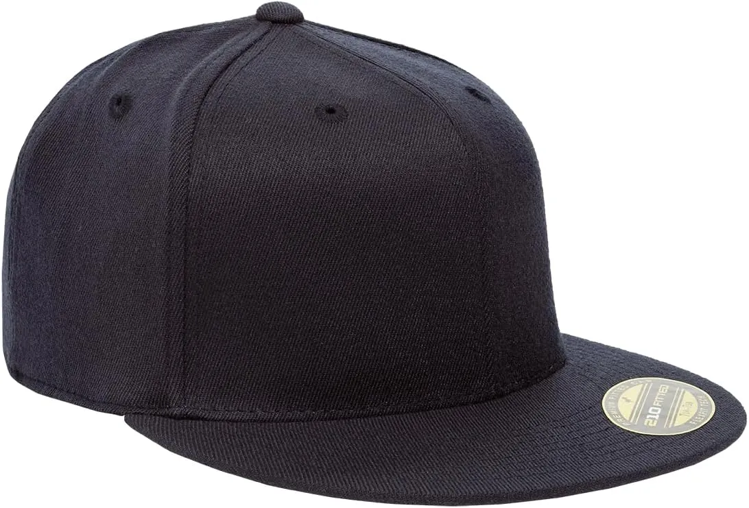 Flexfit Men's 210 Fitted Flat Bill Cap Hat
