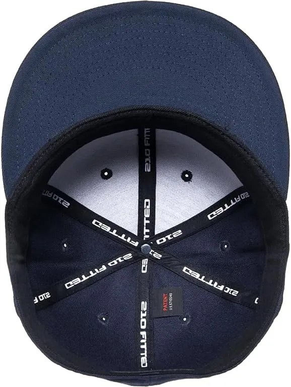 Flexfit Men's 210 Fitted Flat Bill Cap Hat