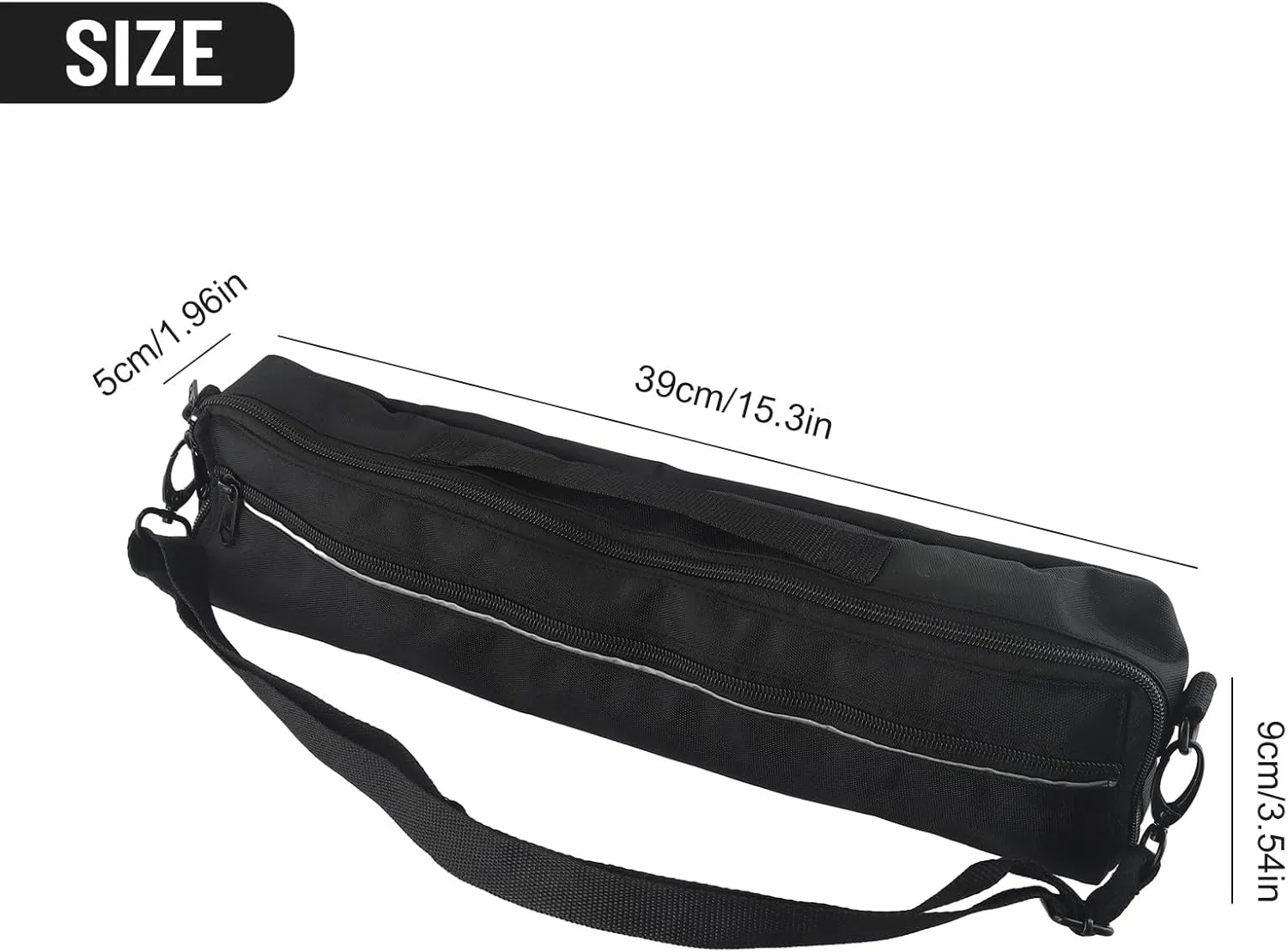 Flute Case, Waterproof Flute Case with Adjustable Shoulder Strap, Lightweight Oxford Cloth Flute Case Carrying Bag for 16/17 Holes Flute(16 Holes)