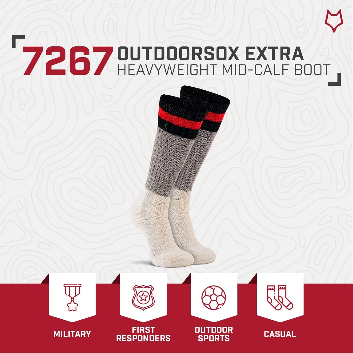 FOX RIVER Men's Outdoorsox Extra-Heavyweight Boot & Field Mid-Calf Socks