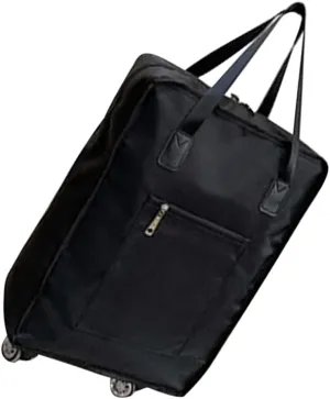 FRCOLOR Foldable Oxford Cloth Suitcase Wheels Lightweight Travel Storage Bag Modern Design for Business Leisure