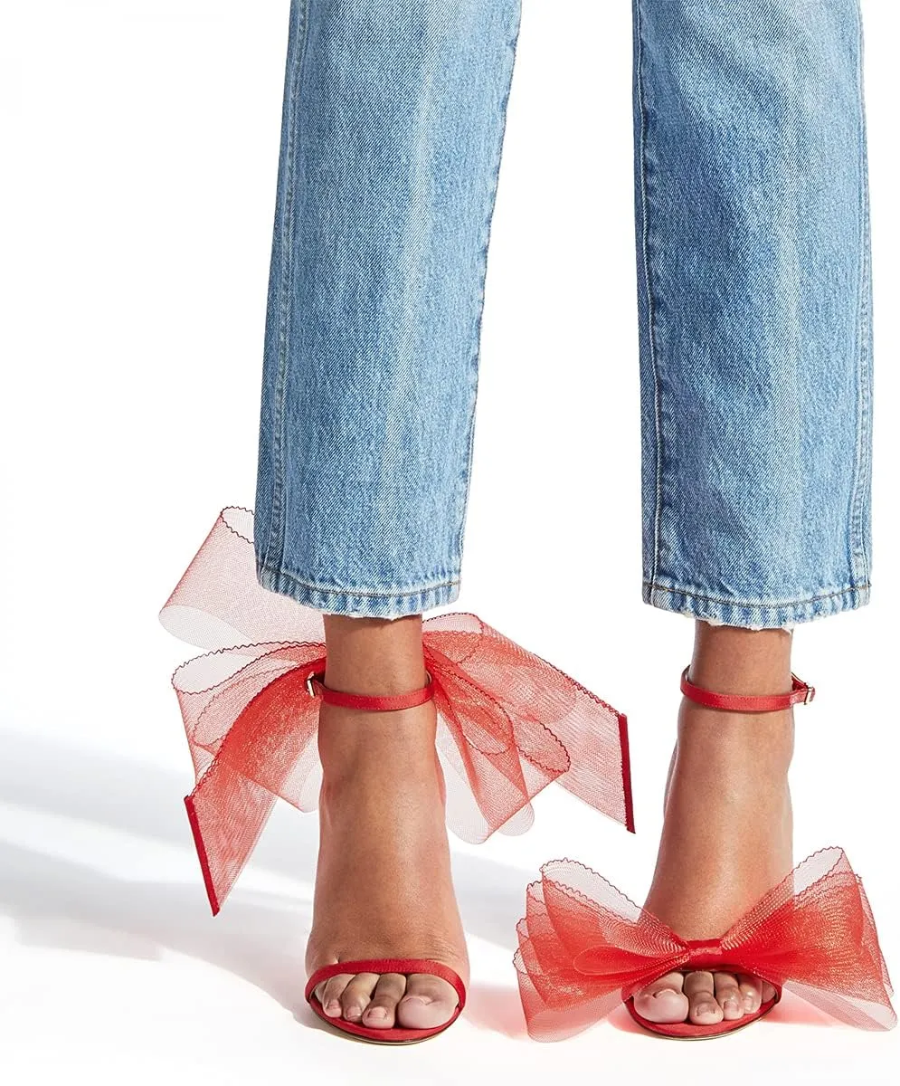 FSJ Women Open Toe Stylish Sandal Ankle Strap Chunky Block High Thick Heels Wedding Party Ballroom Prom Shoes US Size 4-15 US