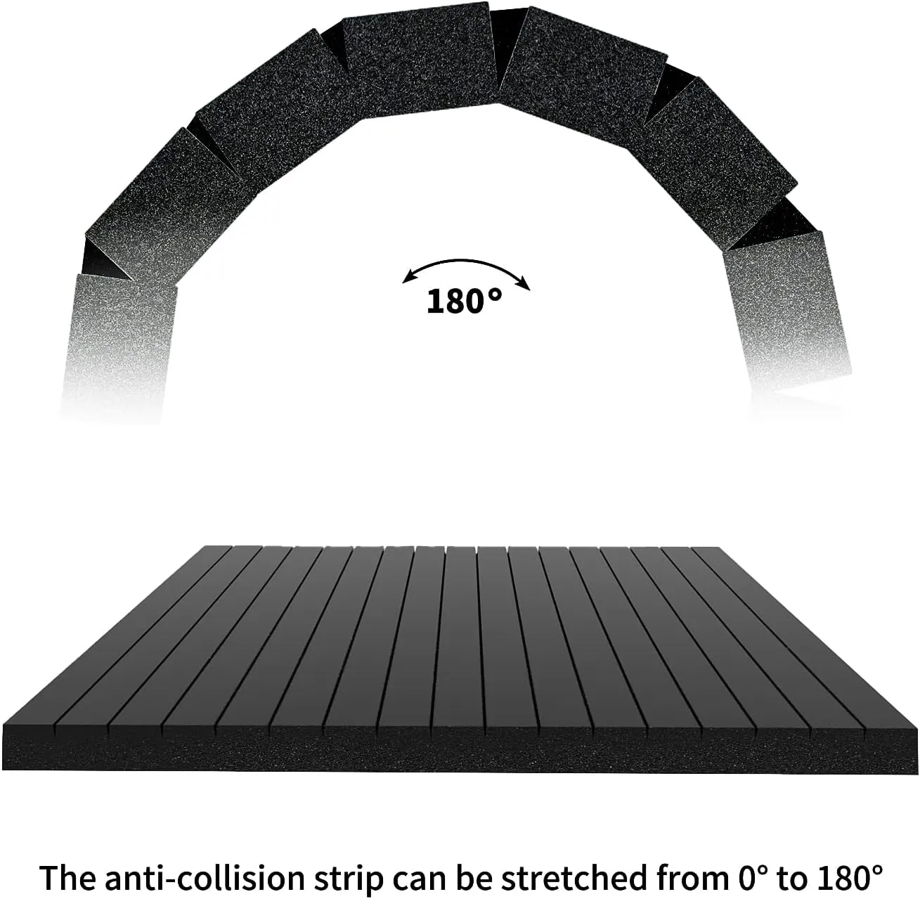 Garage Smith GWP08 Garage Wall Protector Foam Wall Column Corner Guard for Parking Garages - Wall Edge Protector - Wall Corner Edge and Bumpers Guards (2-Pack(Black))