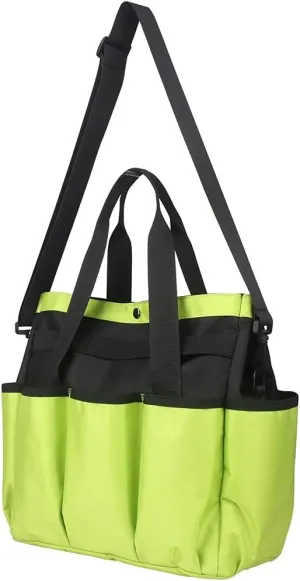 Garden Tool Bag with Shoulder Strap Garden Tool Bag with Organizer Gardening Garden Tool Kit Holder Bag (Color : Green)