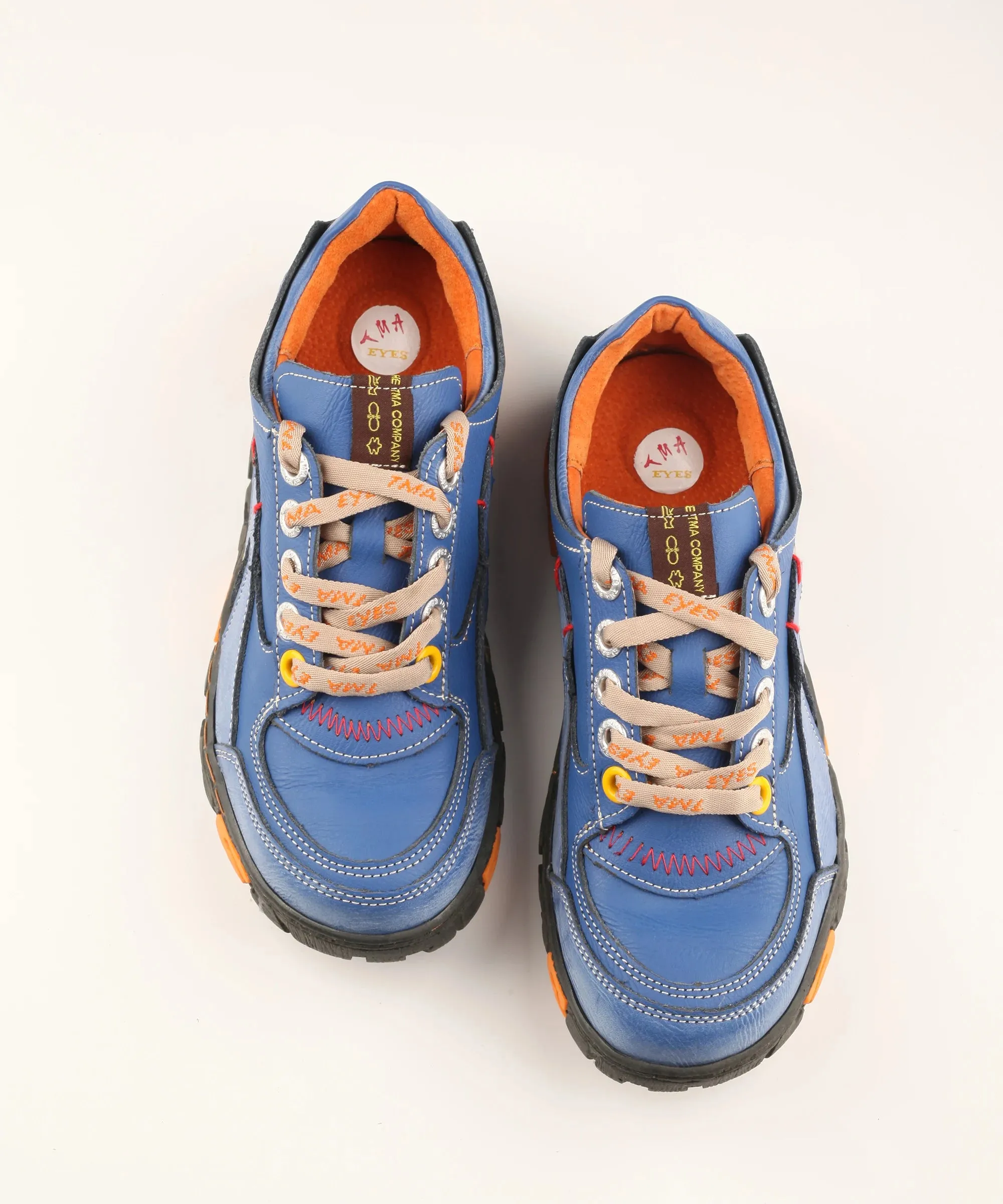 Genuine Leather Womens Flat Sneaker for Outdoor
