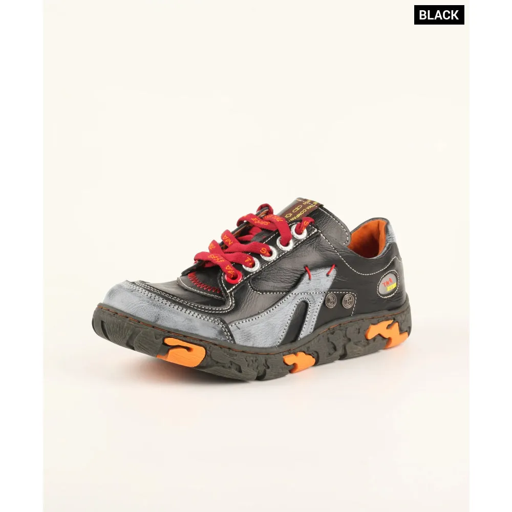 Genuine Leather Womens Flat Sneaker for Outdoor