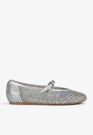 Gilda Crystal-Embellished Ballet Flats