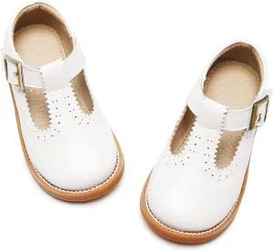 GINFIVE Toddler Little Girls Mary Janes Flats Girls Dress Shoes Kids Shoes