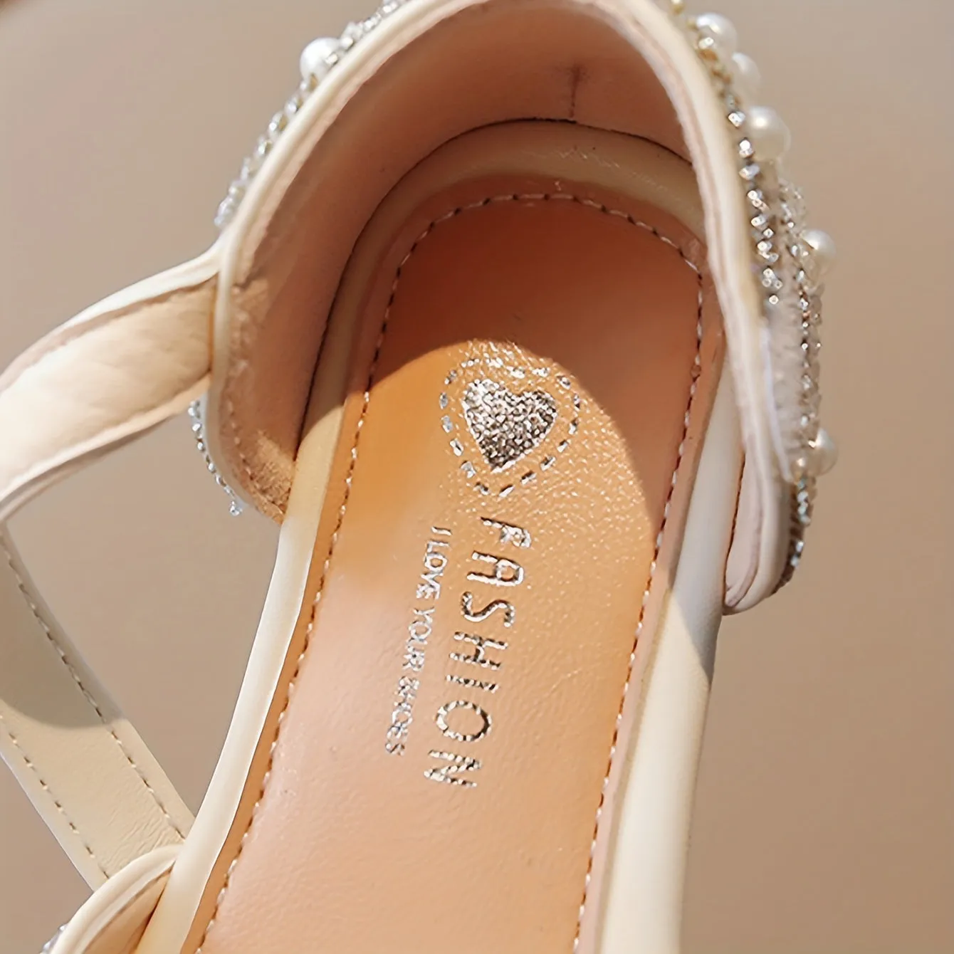 Girls Breathable Lightweight Bowknot Rhinestone Flat Shoes
