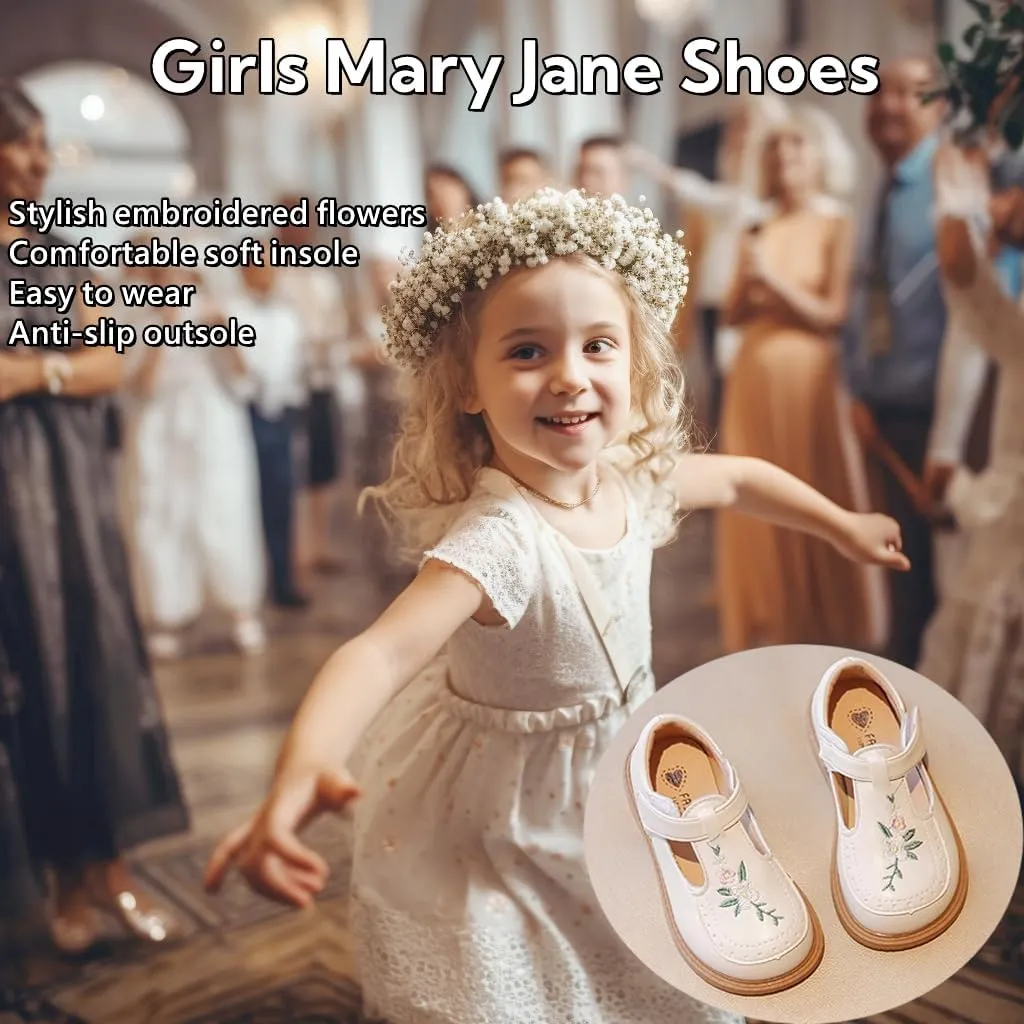 Girls Dress Shoes Toddler Mary Janes Shoes Little Girl School Uniform Oxford Shoes for Girl Flats