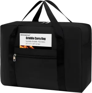 Griddle Carry Bag,Grill Accessory Storage,Large Griddle Accessories Storage Bag, Outdoor Carrying Frying Pan Handbag, Gift for men