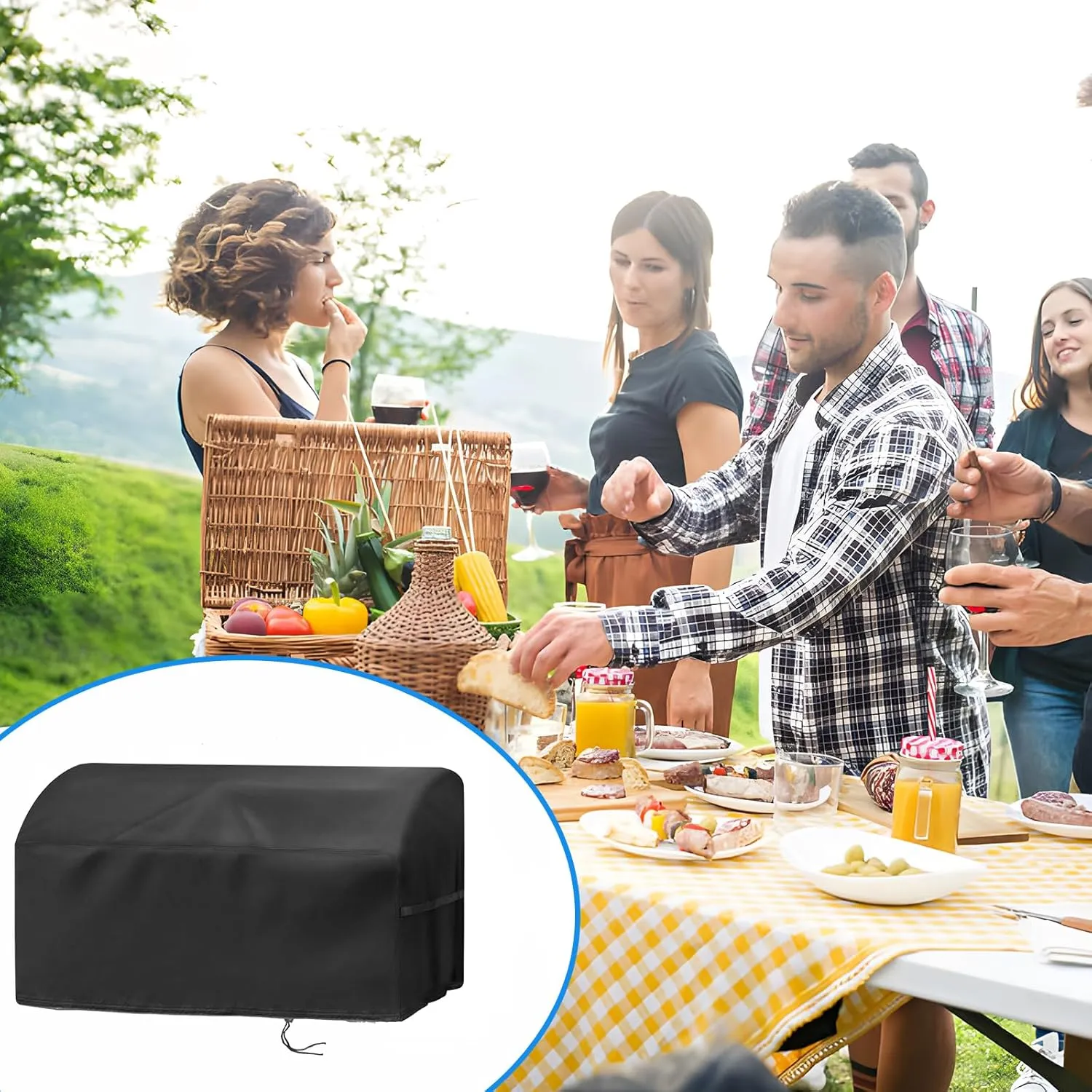 Grill Cover for Char Broil Grill2Go X200 Portable Propane Gas Grill,Waterproof Small Table Top BBQ Grill Cover,Heavy Duty 600D Outdoor Tabletop Grill Cover
