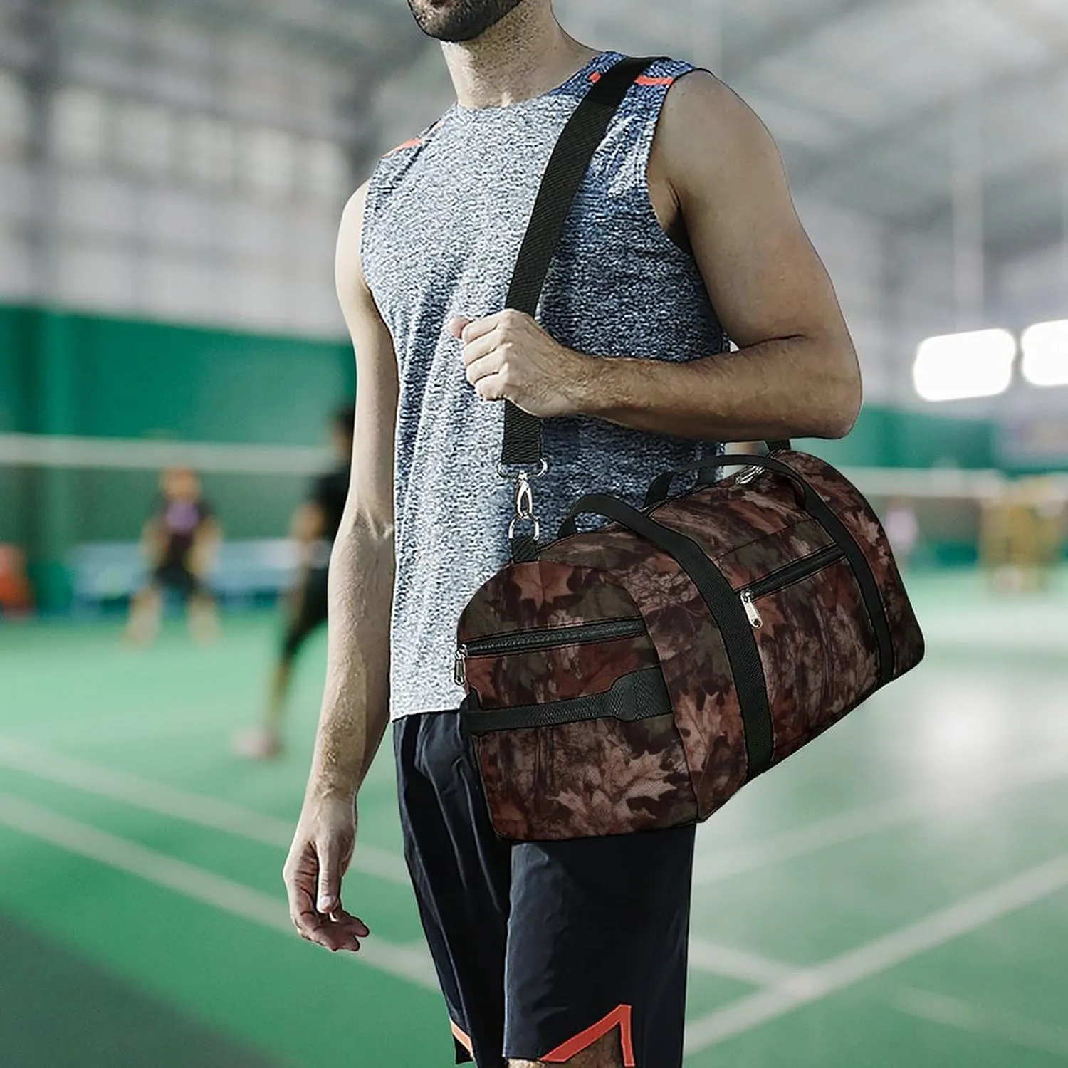 Gym Bag Outfitter Tuff Camo Duffel Bag for Men Women Travel Overnight Bag with Shoe Compartment Workout Bags
