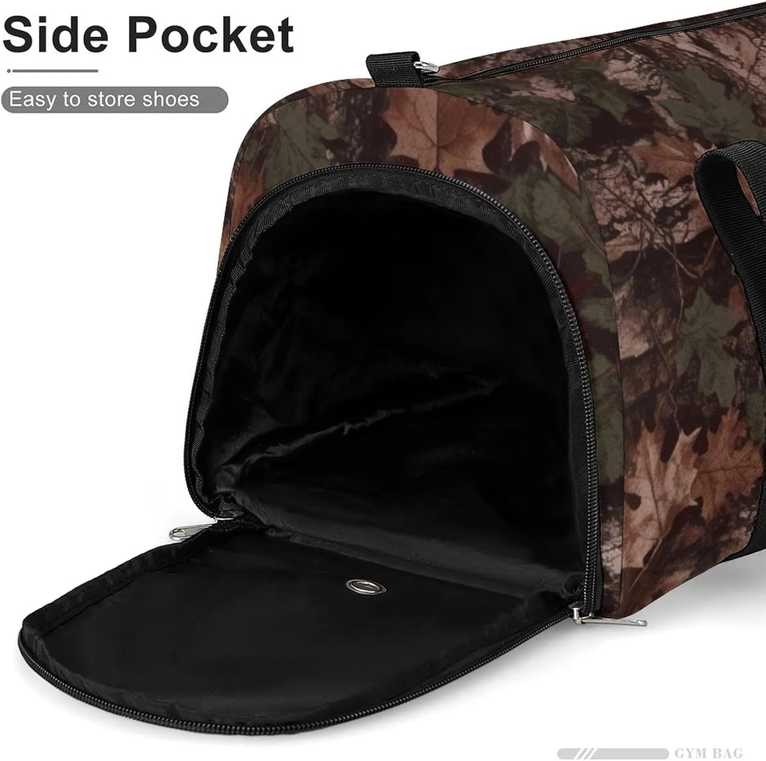 Gym Bag Outfitter Tuff Camo Duffel Bag for Men Women Travel Overnight Bag with Shoe Compartment Workout Bags
