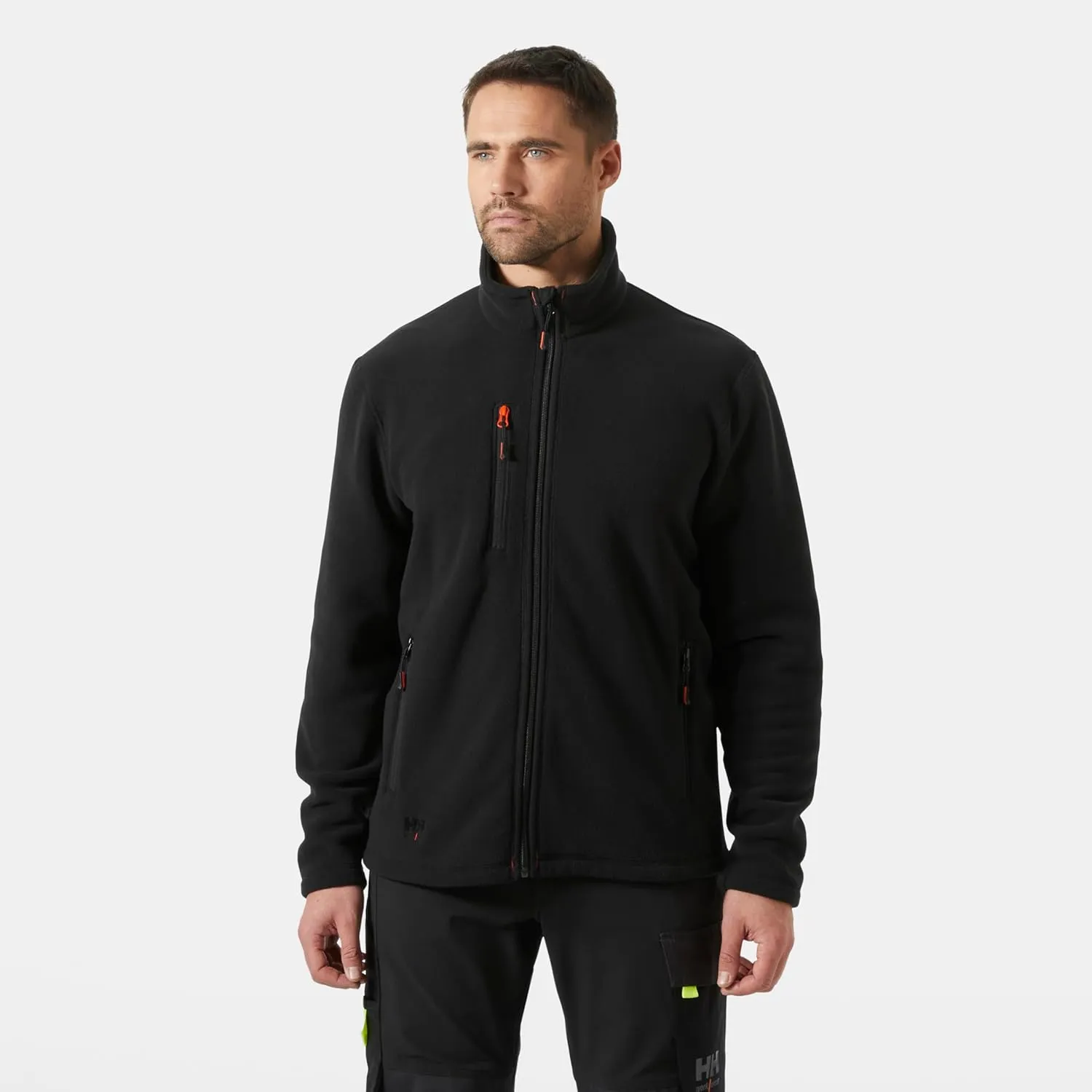 Helly-Hansen Oxford Full Zip Fleece Jackets for Men Featuring Double-Layer Collar and Handwarmer Pockets with Brushed Lining