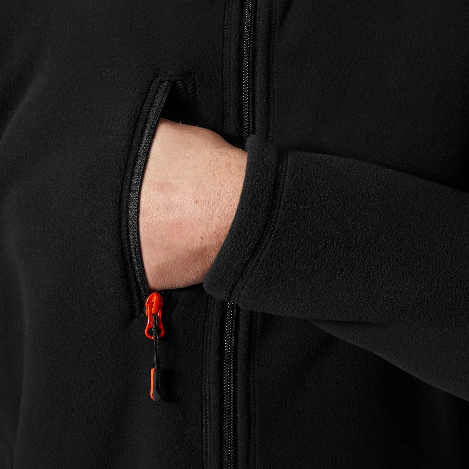 Helly-Hansen Oxford Full Zip Fleece Jackets for Men Featuring Double-Layer Collar and Handwarmer Pockets with Brushed Lining