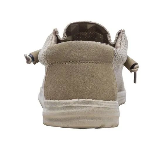 Hey Dude Beige Wally Sox Funk Mens Casual Shoes 110350500
