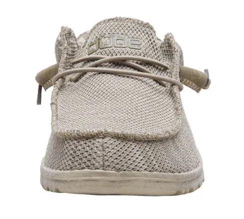 Hey Dude Beige Wally Sox Funk Mens Casual Shoes 110350500
