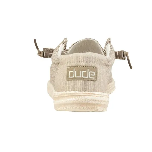 Hey Dude Beige Wally Woven Mens Shoes 110390500-BEIGE