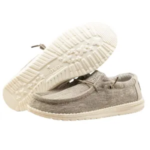 Hey Dude Beige Wally Woven Mens Shoes 110390500-BEIGE
