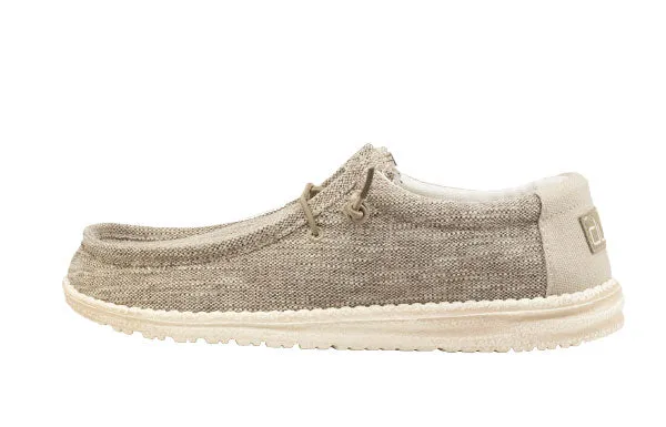 Hey Dude Beige Wally Woven Mens Shoes 110390500-BEIGE