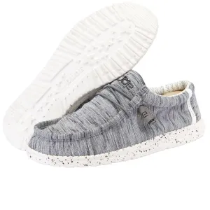 Hey Dude Stone White Wally Stretch Fleece Mens Shoes 110530703