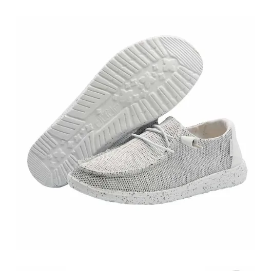 Hey Dude Stone White Wendy Sox Women's Slip On Shoes 121410705