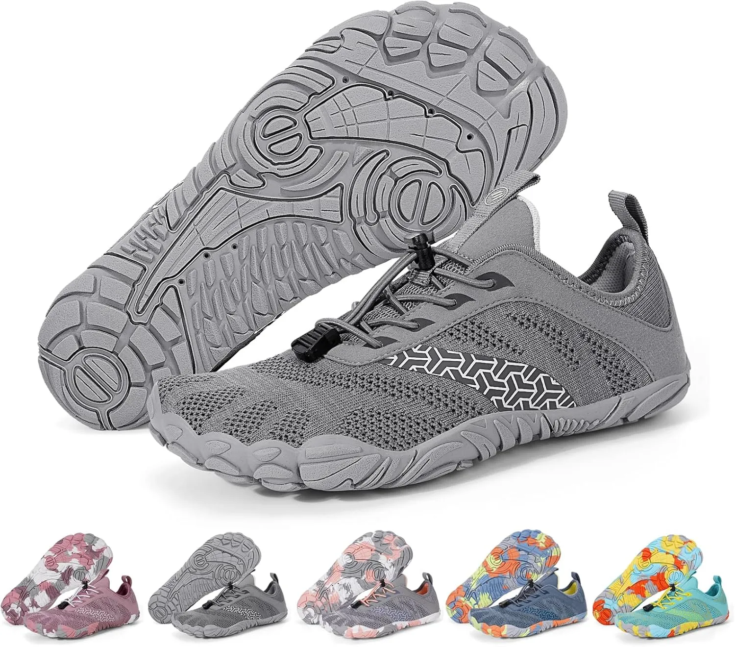 Hike Barefoot Shoes Women Men Wide Toe Box Zero Drop Footwear Lightweight Hike Shoe Non-Slip Grounded Shoes Women for Outdoor Trail Running Walking Weightlifting