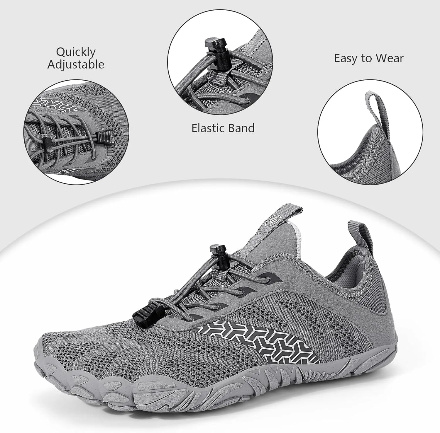 Hike Barefoot Shoes Women Men Wide Toe Box Zero Drop Footwear Lightweight Hike Shoe Non-Slip Grounded Shoes Women for Outdoor Trail Running Walking Weightlifting