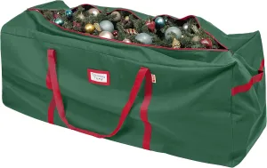 HOLDN’ STORAGE Christmas Tree Bag Heavy Duty 600D Oxford - Christmas Tree Bags Storage Fits Up To 9Ft, Extra Wide, Waterproof Storage Bags with Reinforced Handles & Zipper - Green