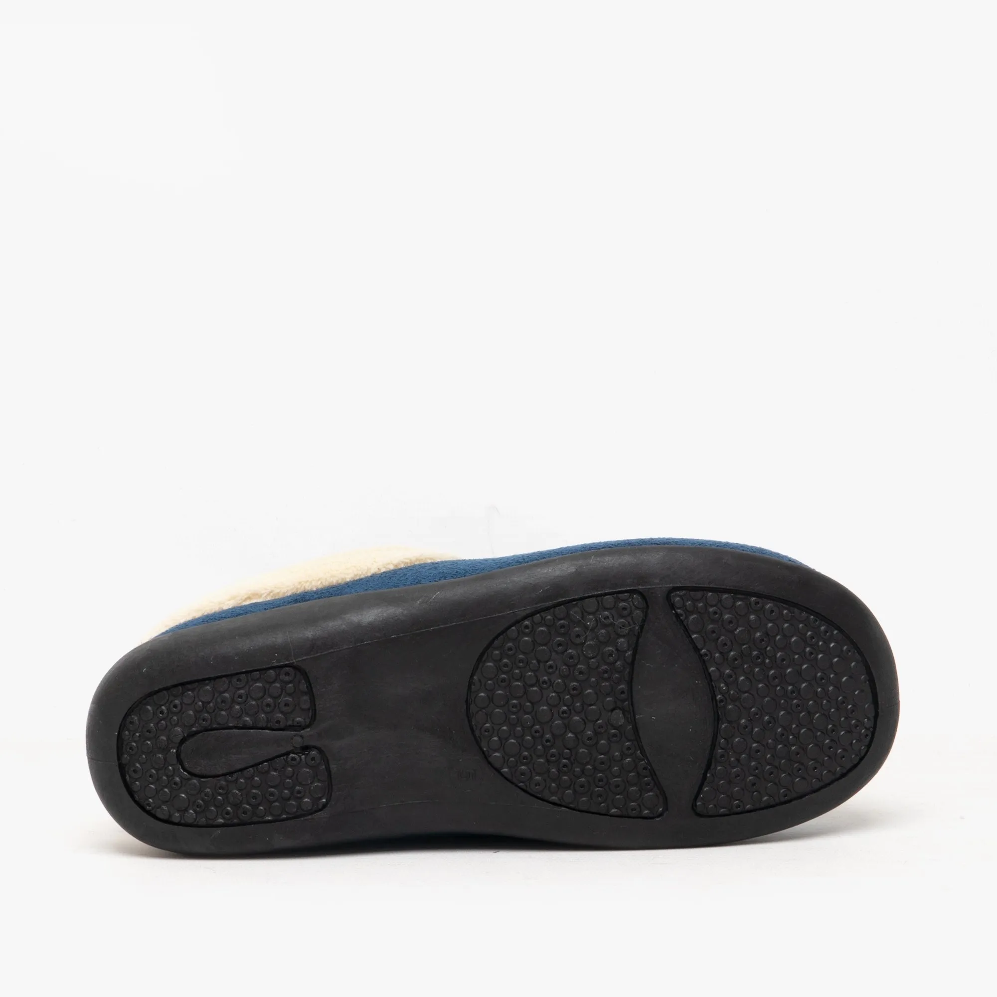 HOS Comfort SOPHIE Womens Teddy Lined Mules Navy