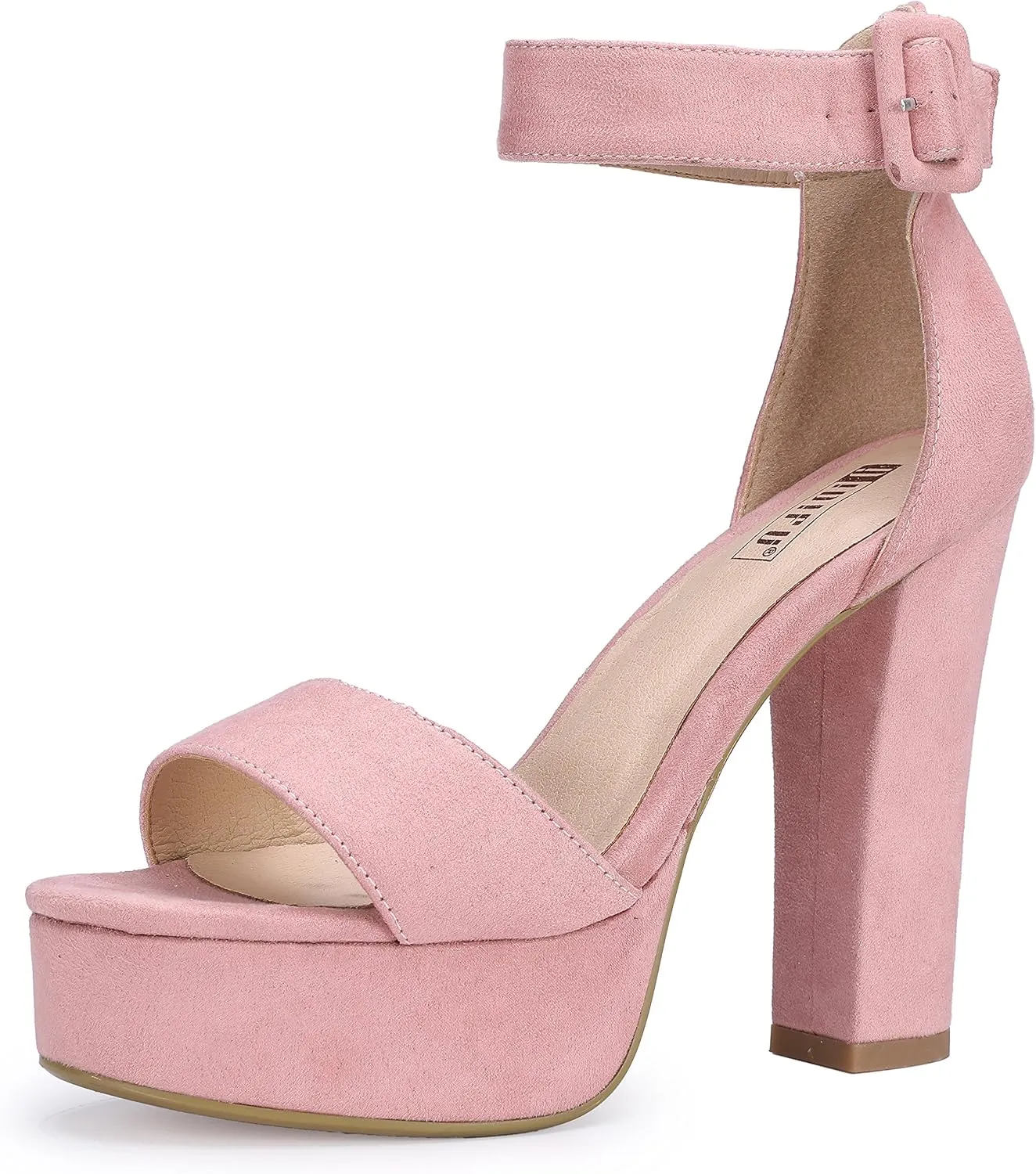 IDIFU Women's Ankle-Strap Heeled Sandal