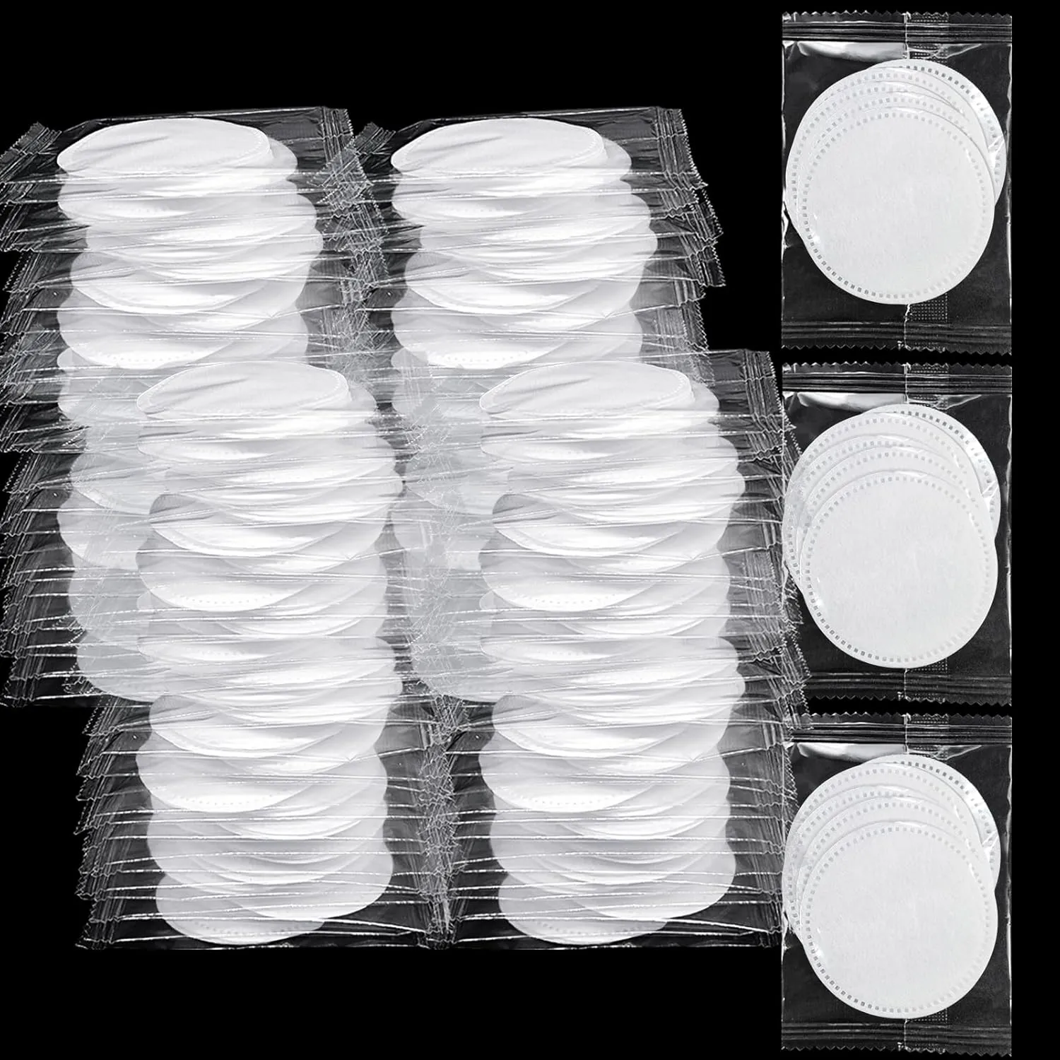 Individually Wrapped Cotton,Individually Wrapped Cotton Pads,Individually Wrapped Cotton Rounds,Cotton Pad for Face Individual Wrap Hotel Personal Care Kit (2Pcs Cotton Pads/Set, 100, Count)