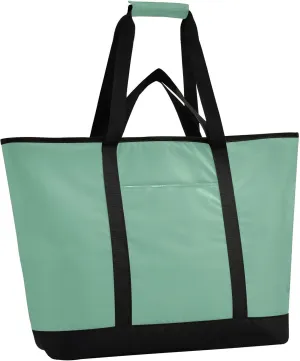 Insulated Cooler Tote Bag Keeps Food Hot or Cold Reusable Shopping Bags for Groceries with Zipper for Beach Travel Picnics